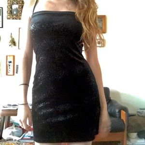 Spaghetti Strap Velvet Mini Dress